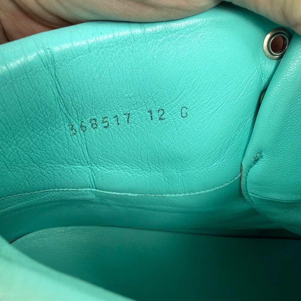 Gucci Miro’Soft Phantom NERO/TIFFANY 368517 AYOZ0 MENS US 12.5/Gucci Sz 12 ITALY - Picture 3 of 15